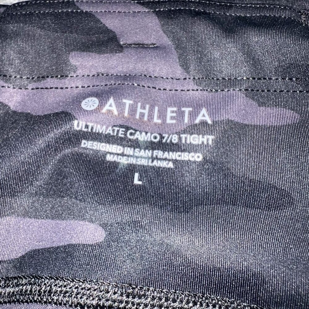 Athleta Women's Ultimate Camo 7/8 Tight Size L - Picture 8 of 9